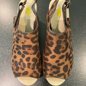 Volatile Animal Print Wedge Size 8